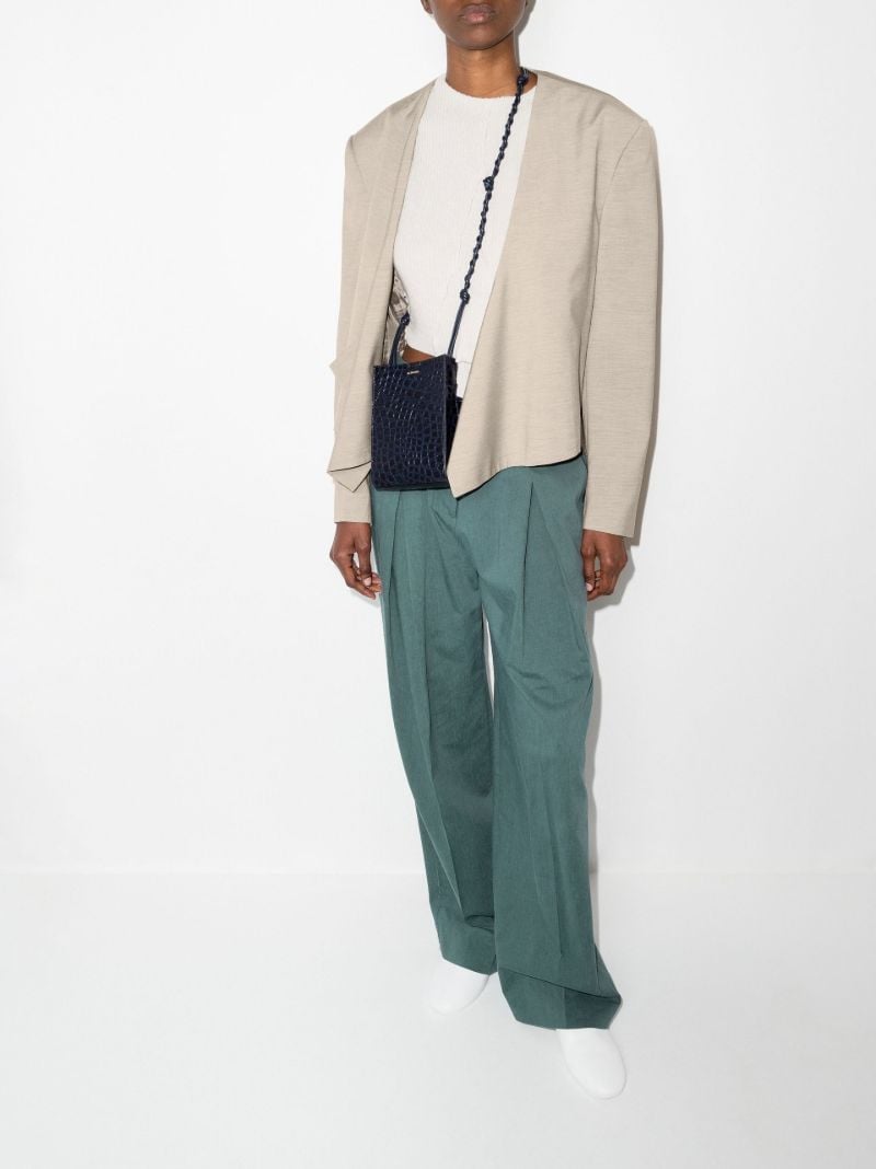 Neutral Curve Neck Blazer