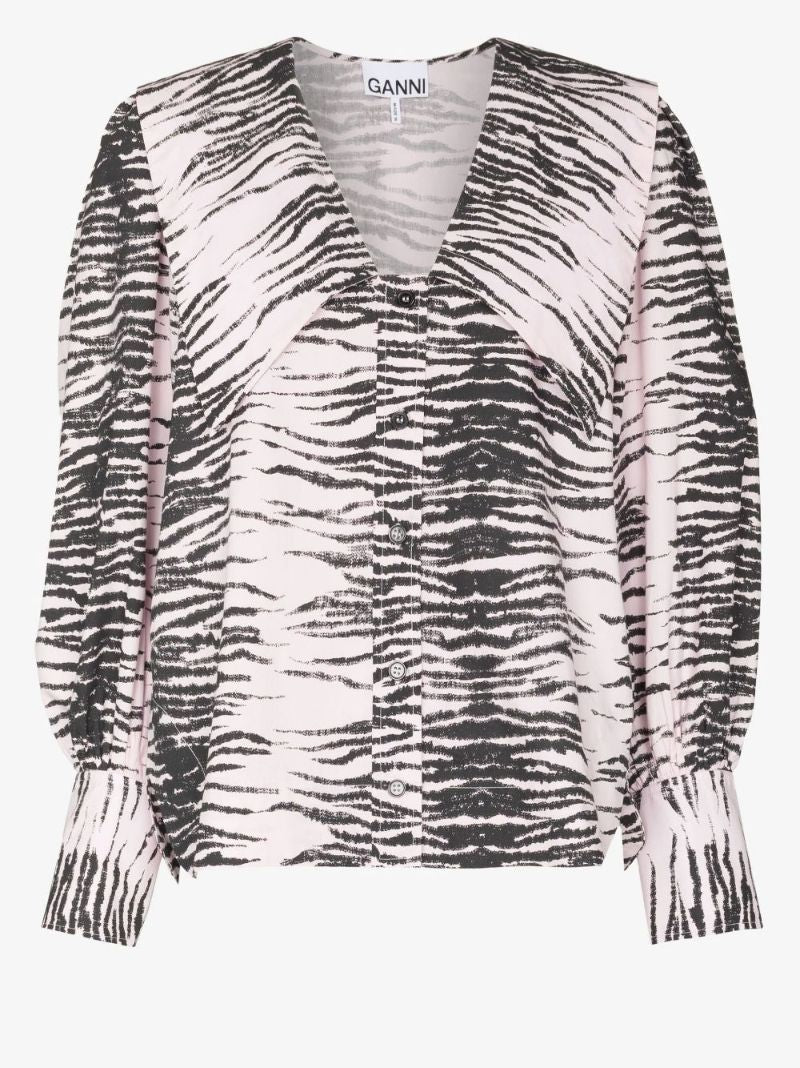 Tiger Stripe Organic Cotton Poplin Shirt