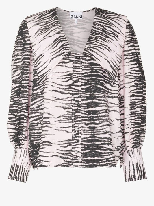 Tiger Stripe Organic Cotton Poplin Shirt