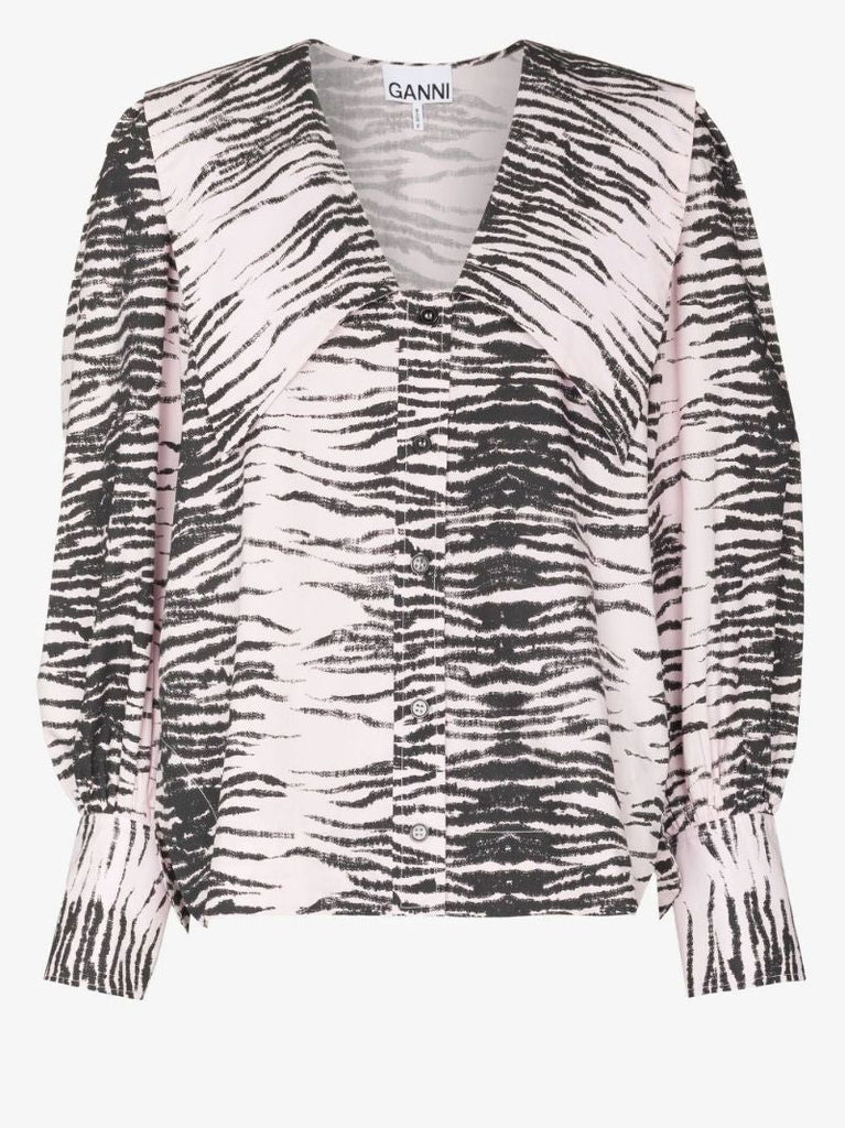 Tiger Stripe Organic Cotton Poplin Shirt