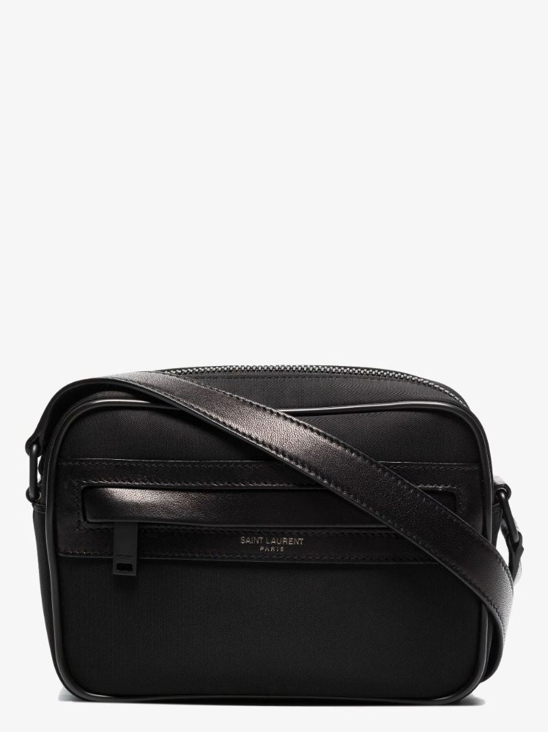 Black Camp Small Canvas Shoulder Bag