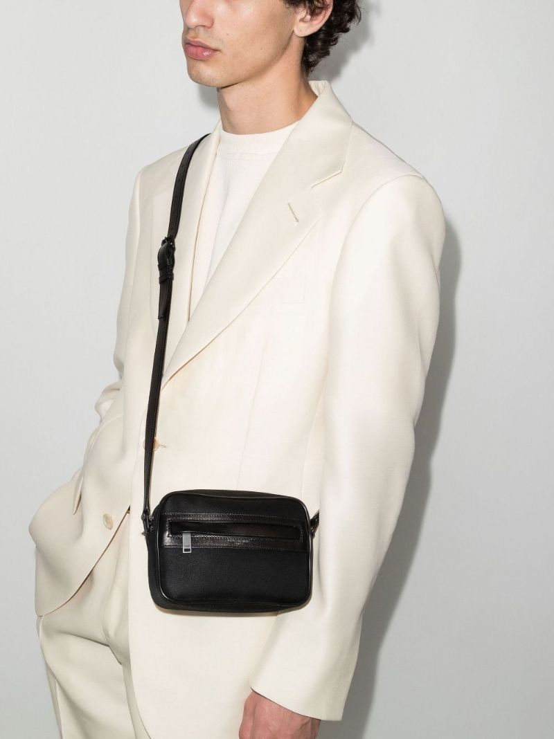Black Camp Small Canvas Shoulder Bag