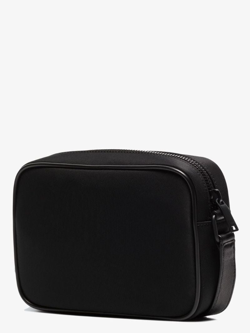 Black Camp Small Canvas Shoulder Bag