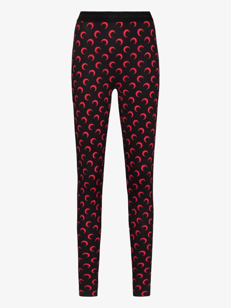 Fuseaux Crescent Moon Print Leggings