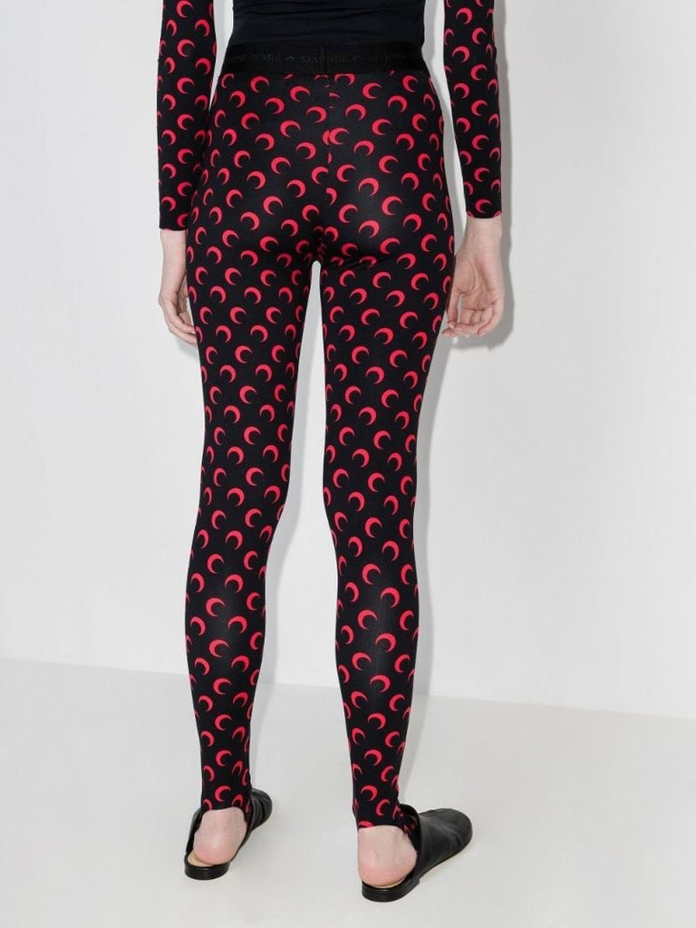 Fuseaux Crescent Moon Print Leggings