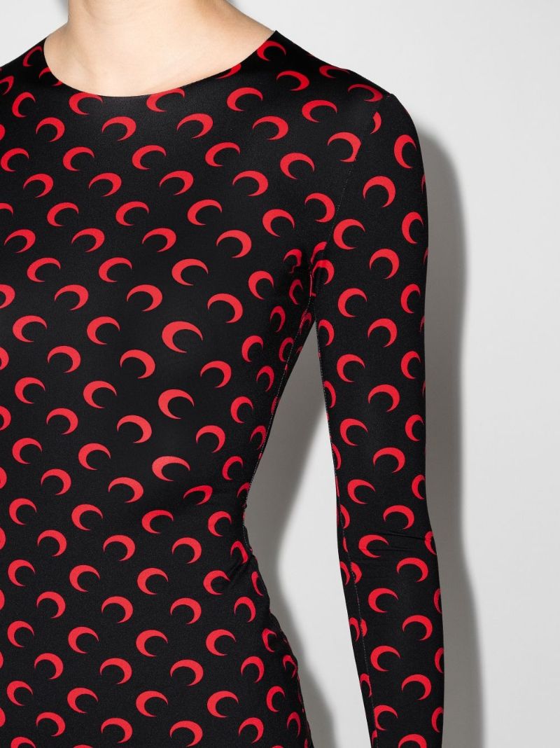Crescent Moon Print Top