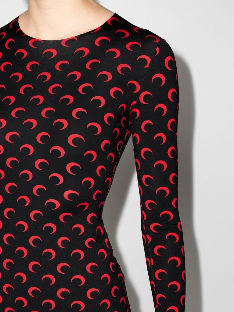 Crescent Moon Print Top