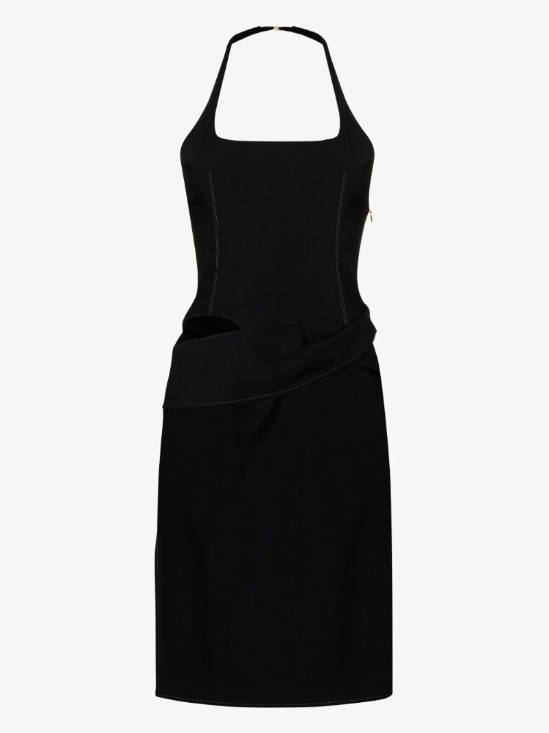 La Robe Hielo Halterneck Dress