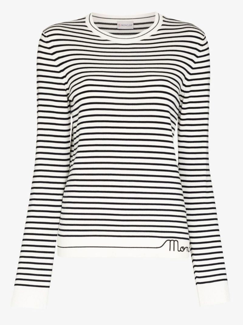 Striped Long Sleeve Cotton T-shirt