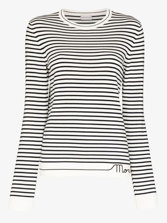 Striped Long Sleeve Cotton T-shirt