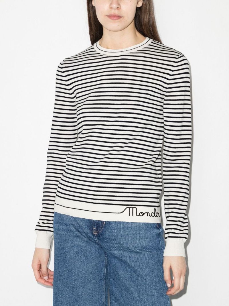 Striped Long Sleeve Cotton T-shirt