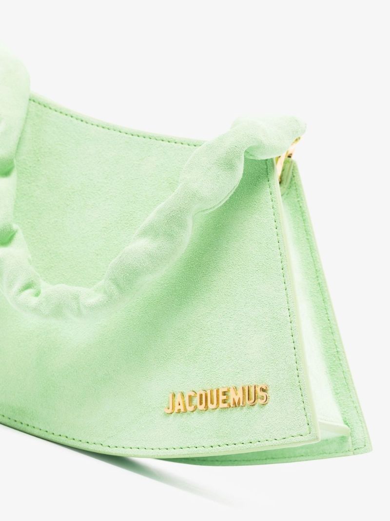Green La Vague Leather Shoulder Bag