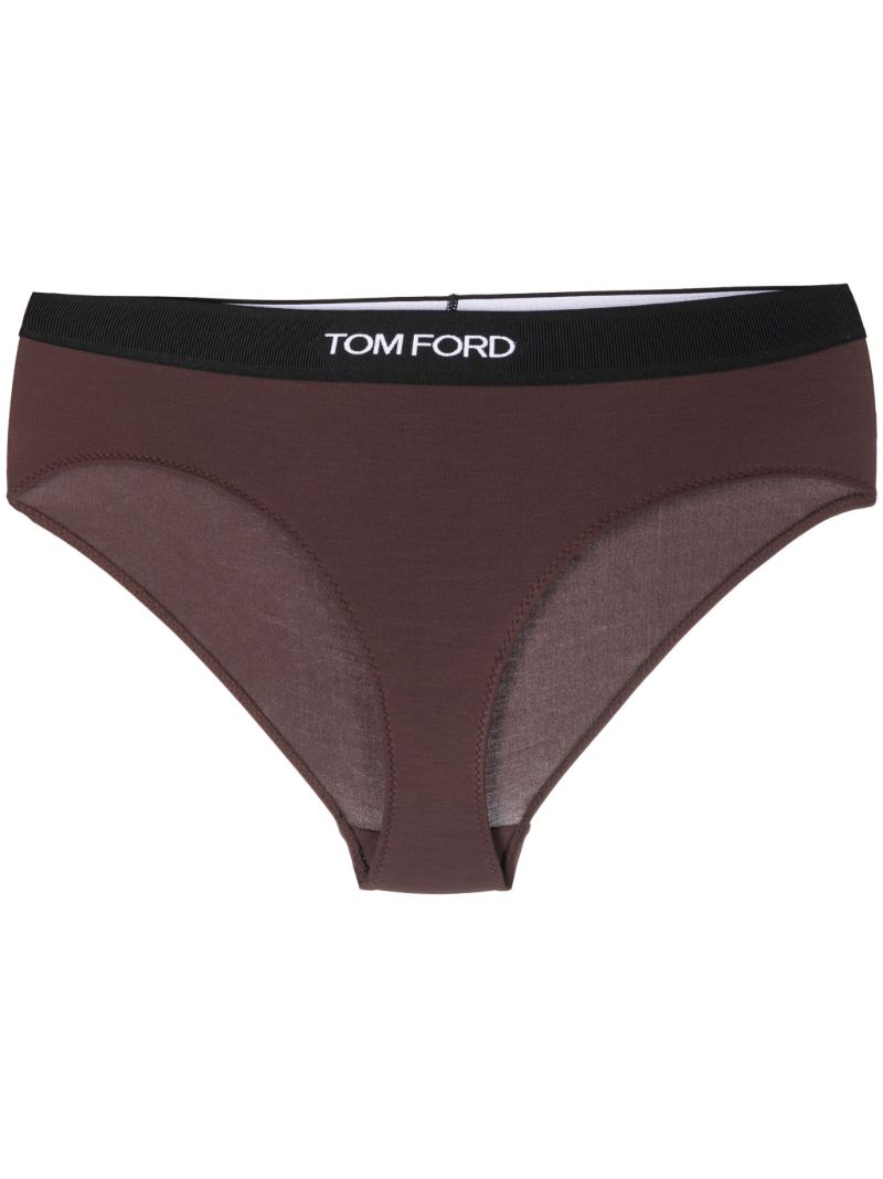 Brown Logo Waistband Briefs