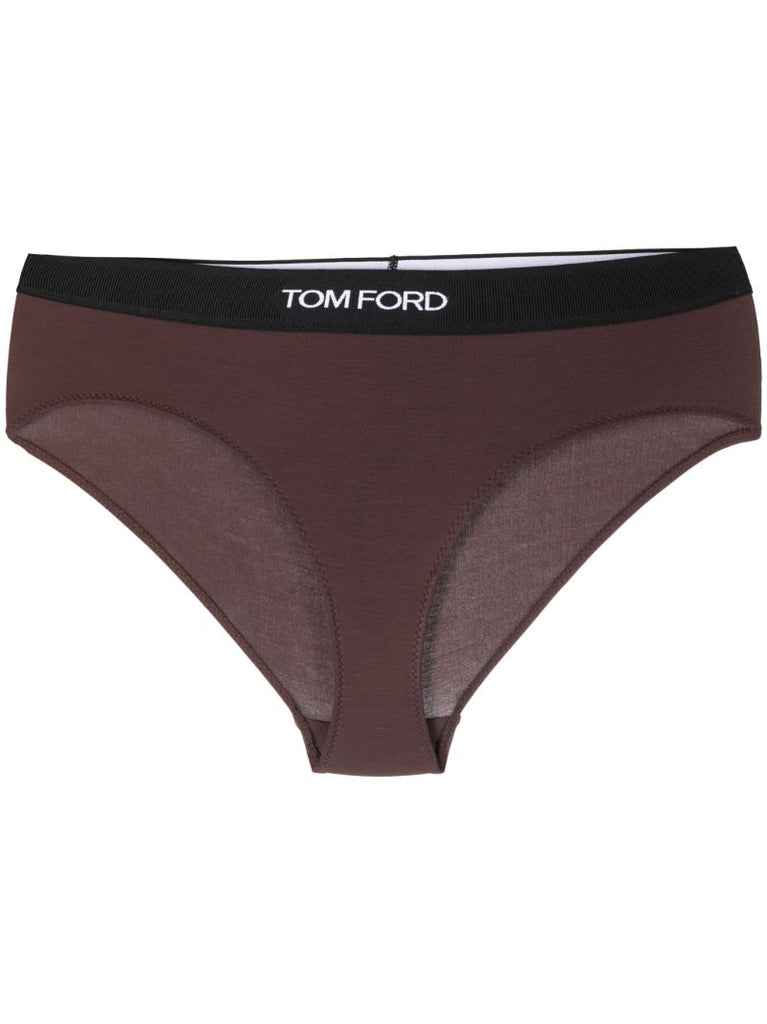 Brown Logo Waistband Briefs