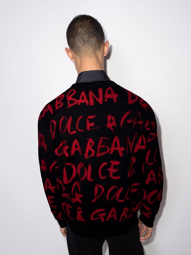 Graffiti Logo Jacquard Sweater