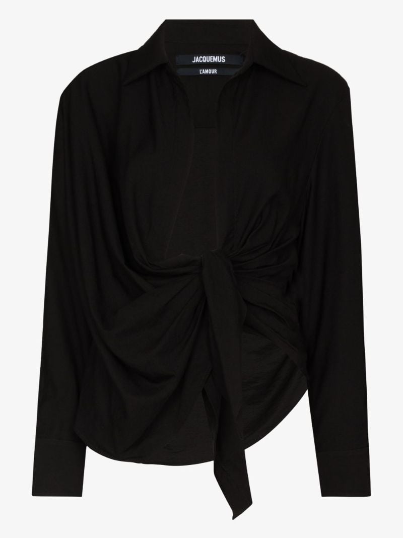 La Chemise Bahia Draped Blouse