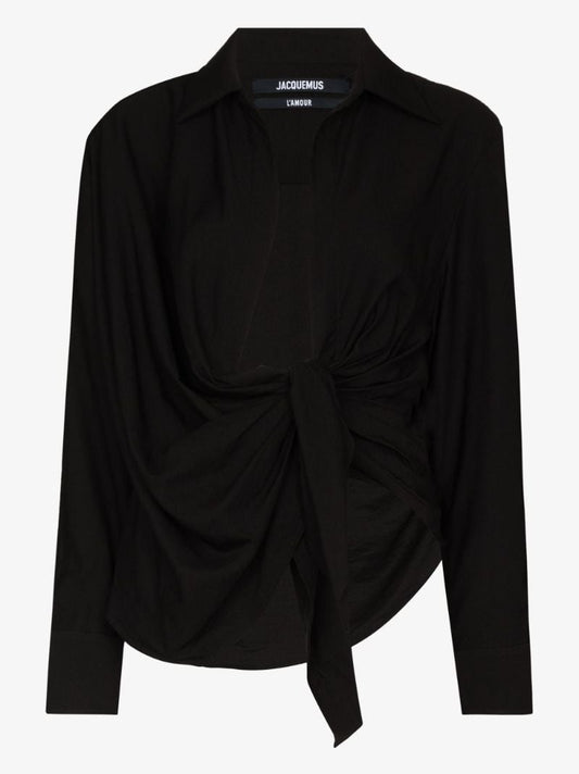 La Chemise Bahia Draped Blouse