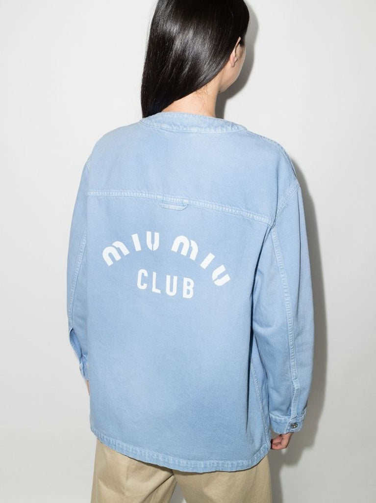 Logo Print Denim Jacket