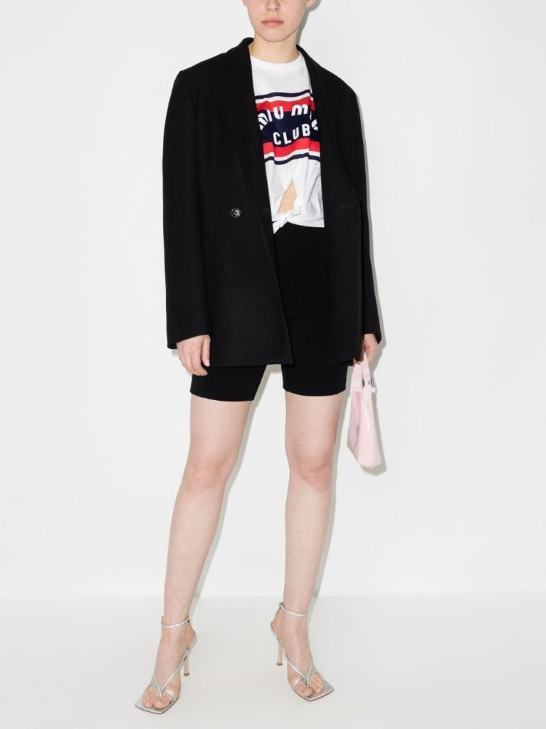 Logo Stripe Knotted T-shirt