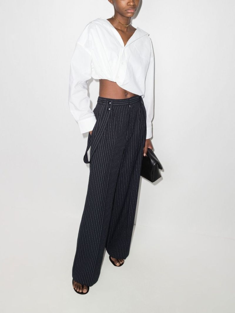 Le Chemise Mejean Cropped Cotton Shirt