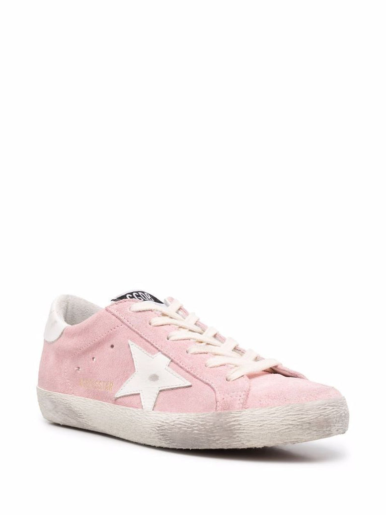 Pink Super-star Suede Sneakers