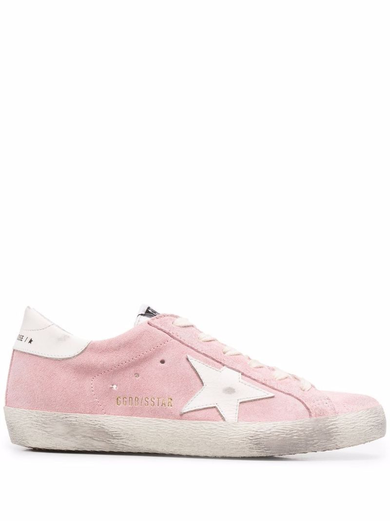 Pink Super-star Suede Sneakers