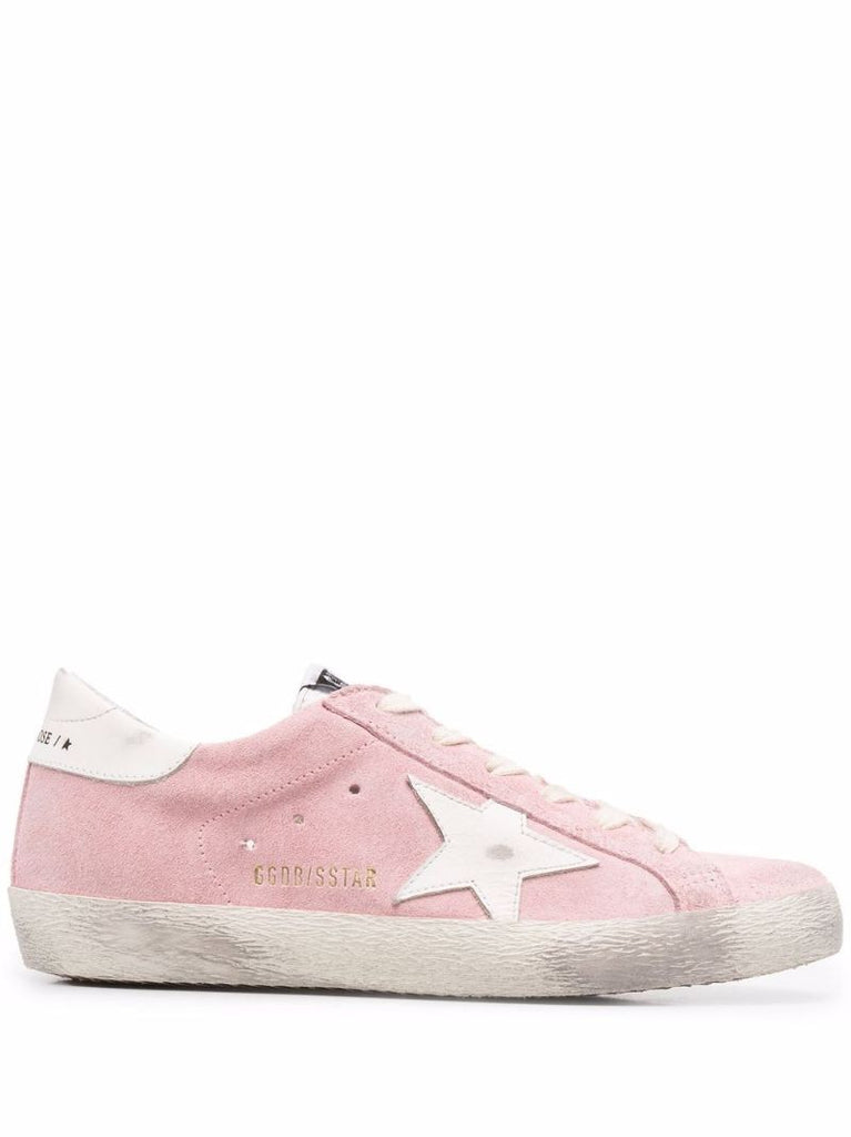 Pink Super-star Suede Sneakers