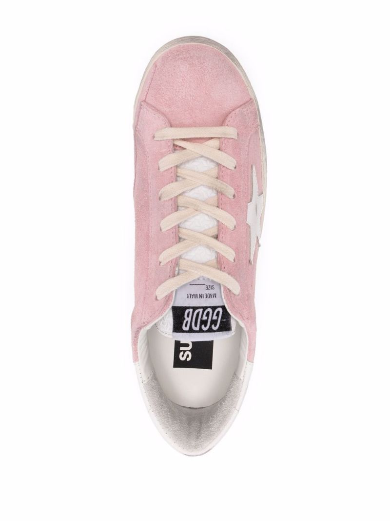Pink Super-star Suede Sneakers