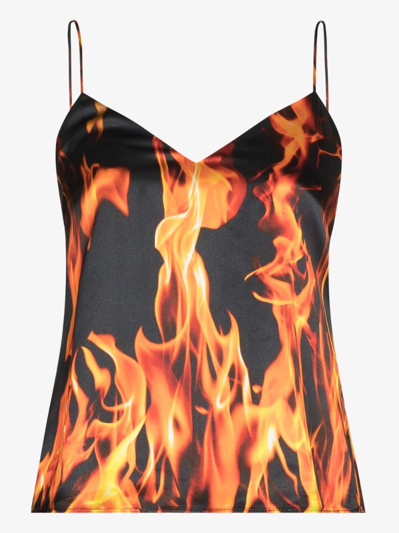 Fire Print Camisole Top