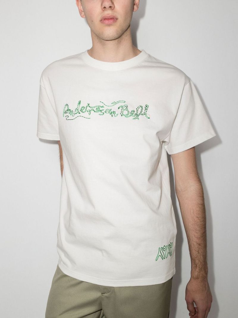 Logo Embroidered Cotton T-shirt