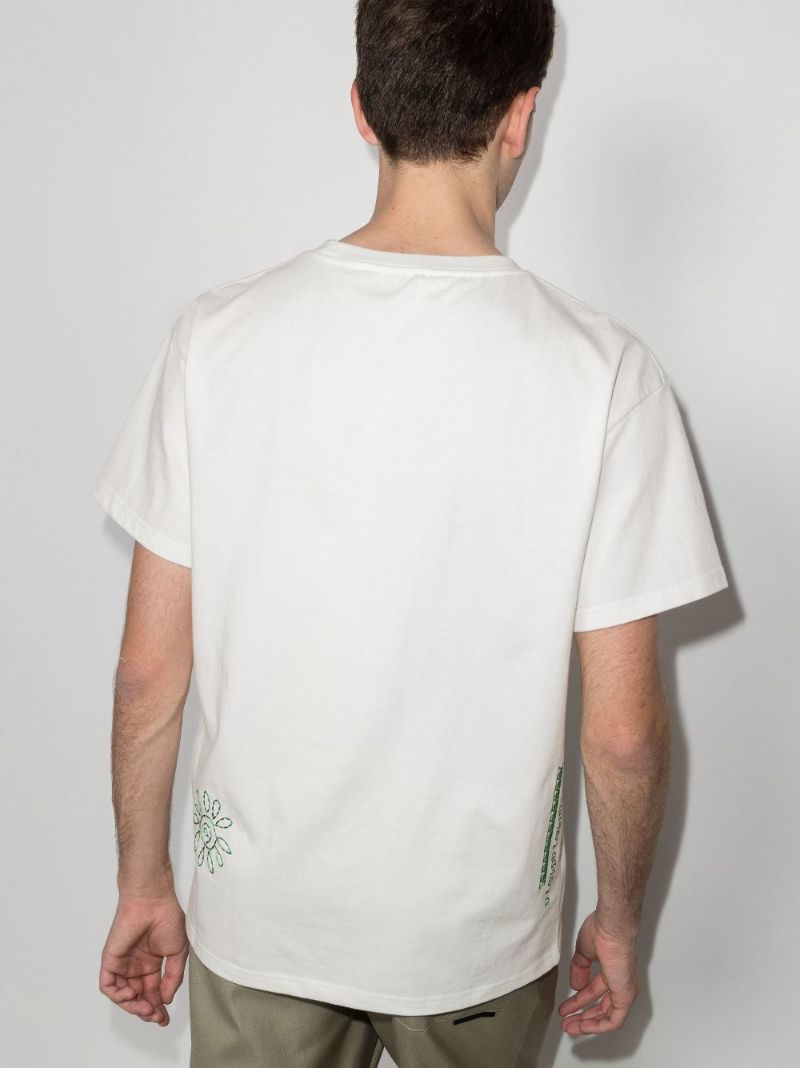 Logo Embroidered Cotton T-shirt