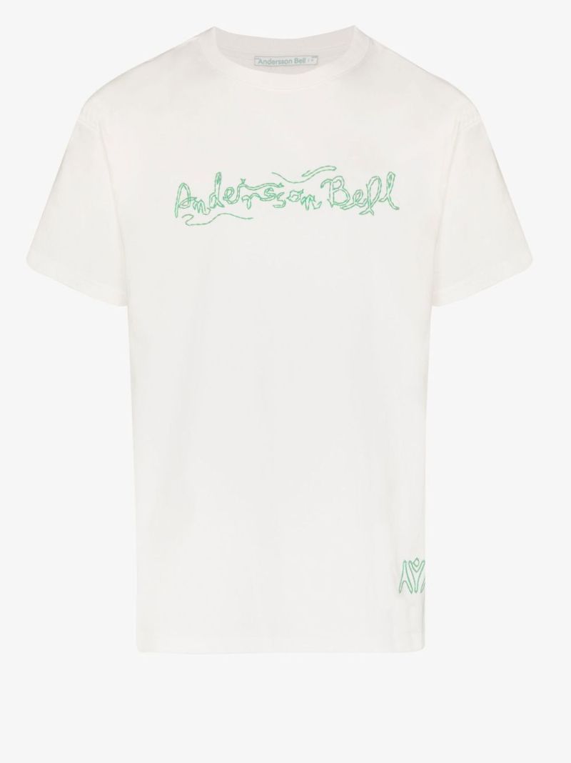 Logo Embroidered Cotton T-shirt