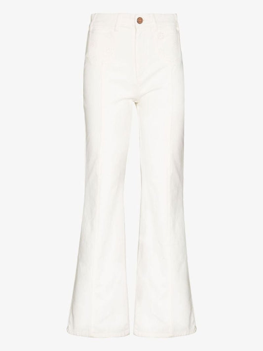 Broderie Anglaise Bootcut Jeans