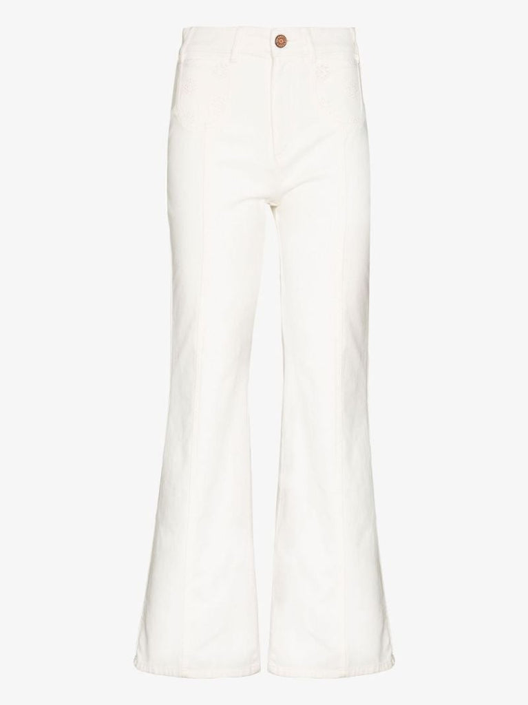 Broderie Anglaise Bootcut Jeans