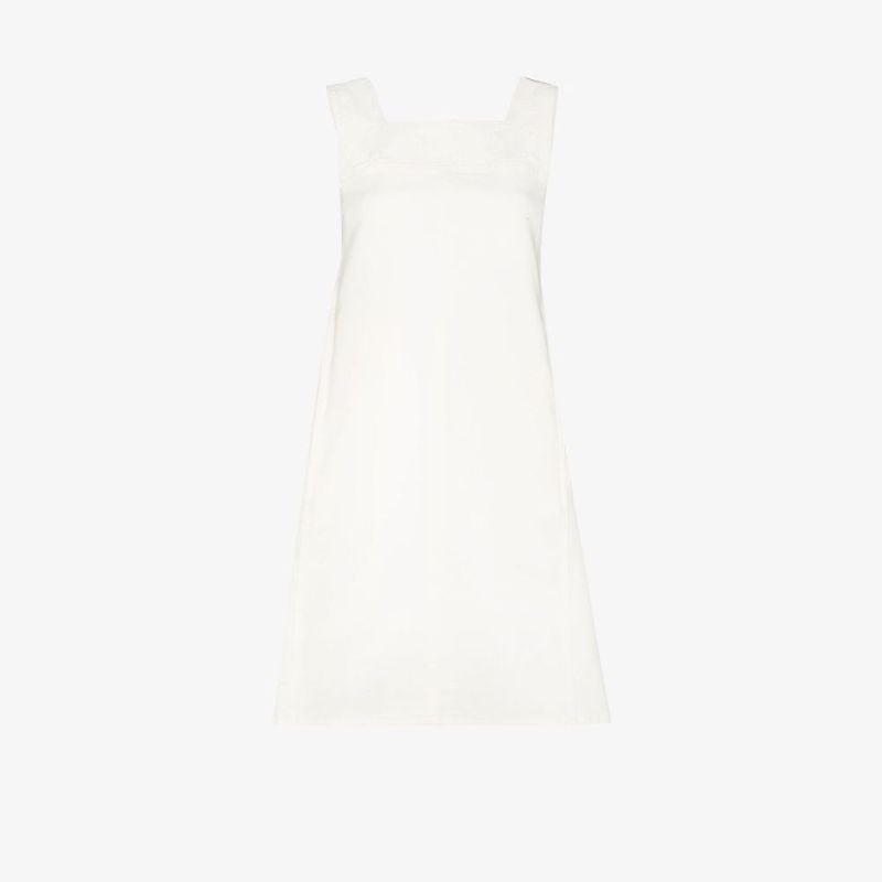 Broderie Anglaise Denim Mini Dress