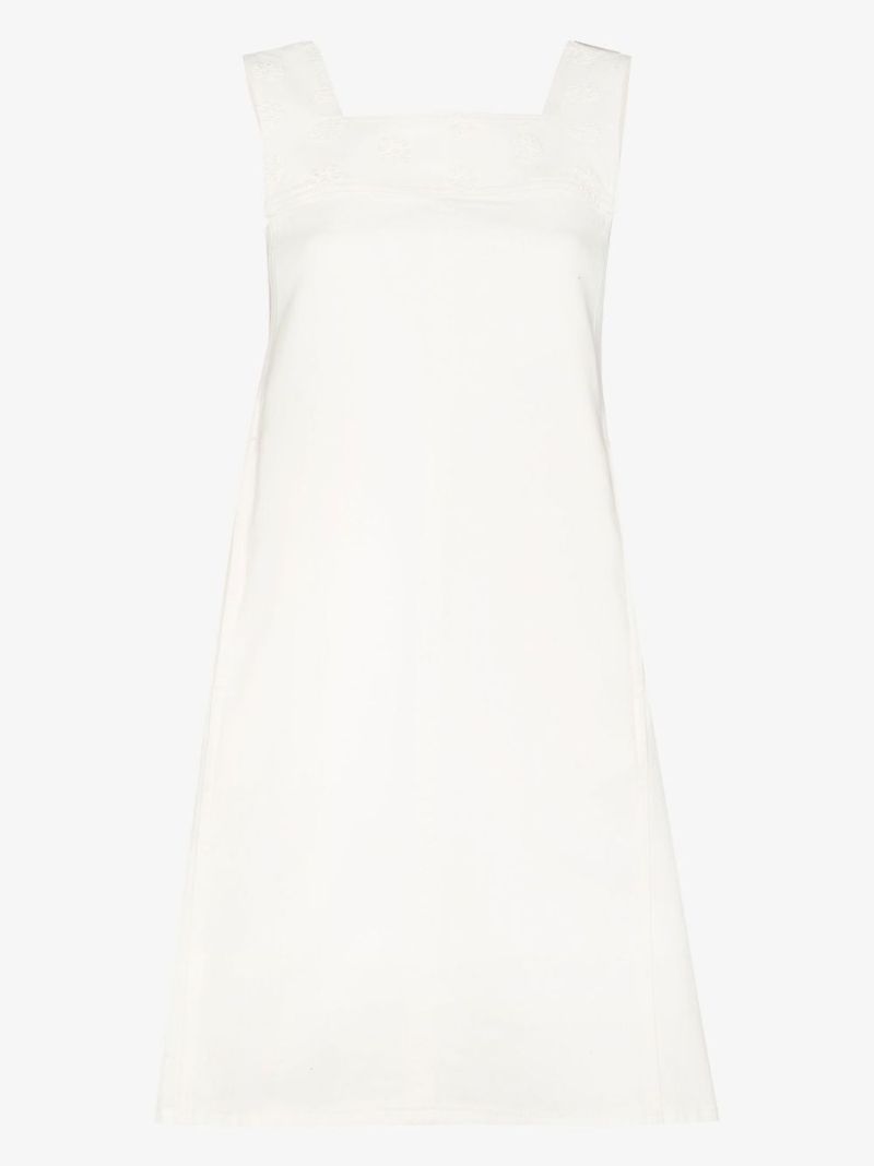 Broderie Anglaise Denim Mini Dress