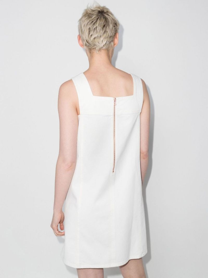 Broderie Anglaise Denim Mini Dress