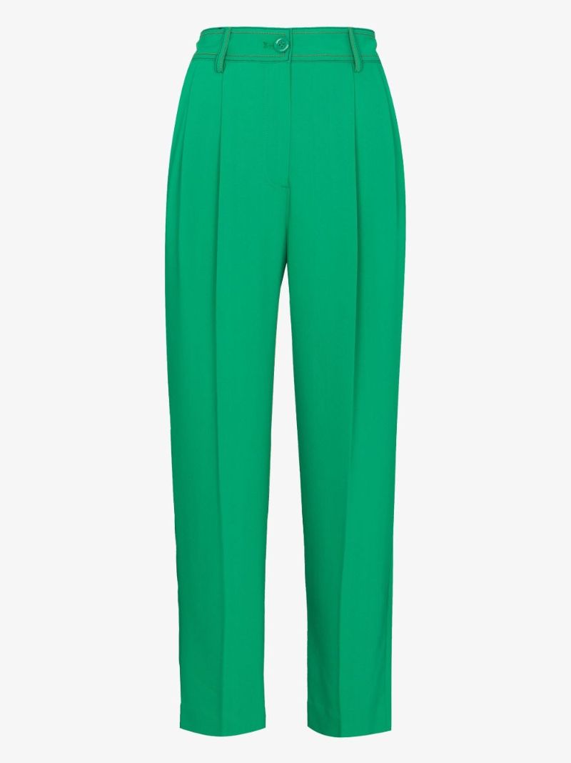 Cropped Straight Leg Trousers