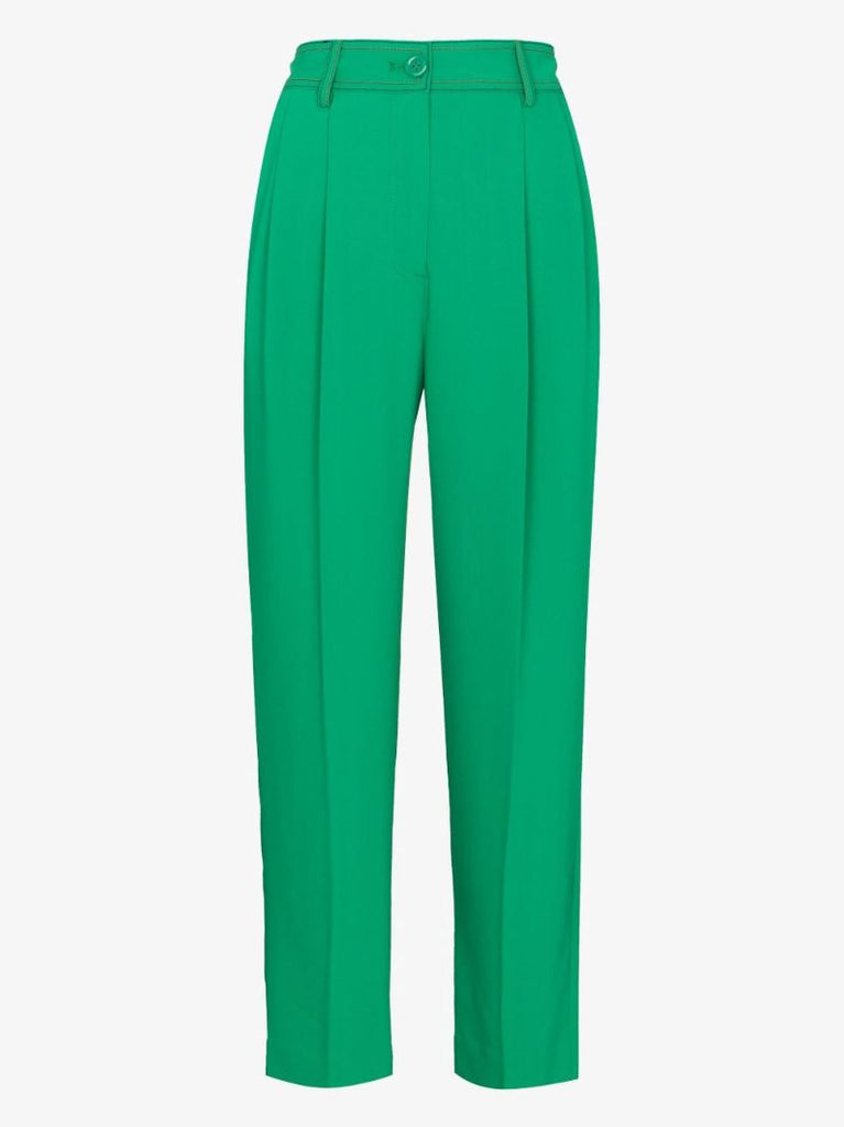 Cropped Straight Leg Trousers