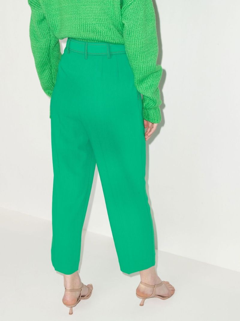 Cropped Straight Leg Trousers