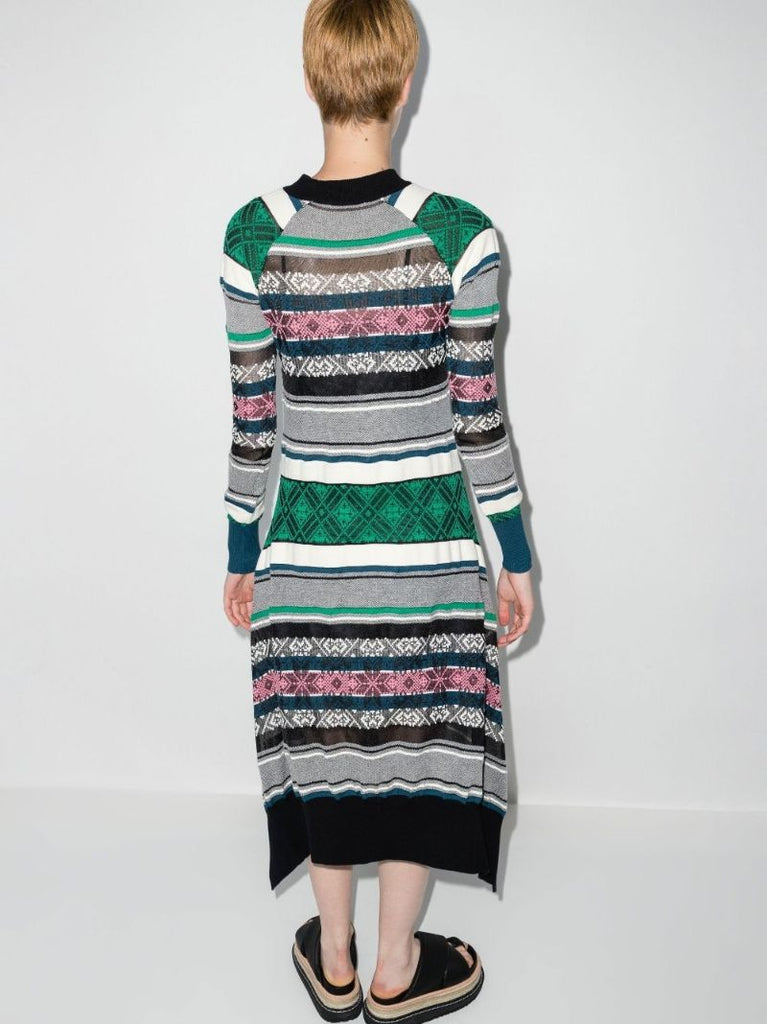 Striped Cotton Midi Dress