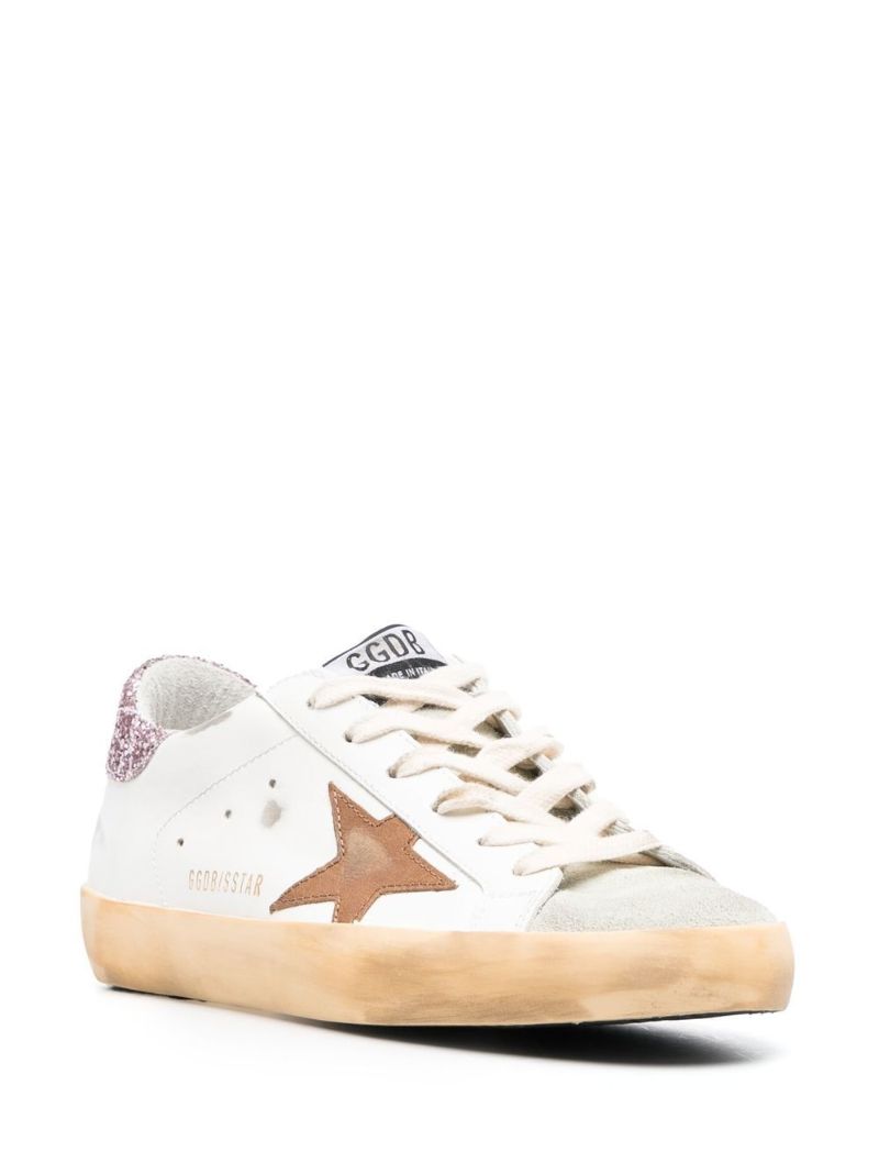 White Super-star Leather Sneakers