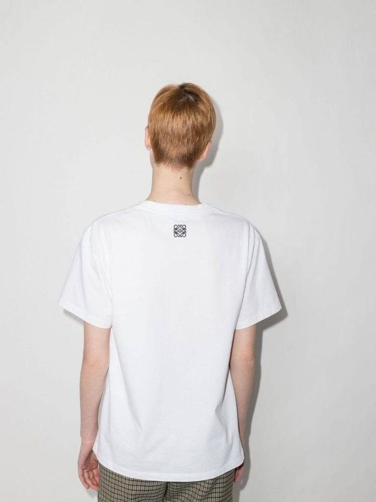 White Anagram-print Cotton T-shirt