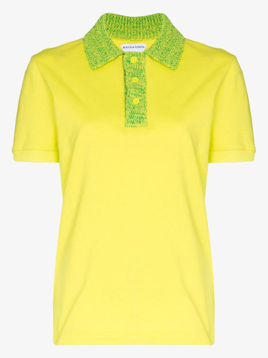 Contrast Collar Polo Shirt