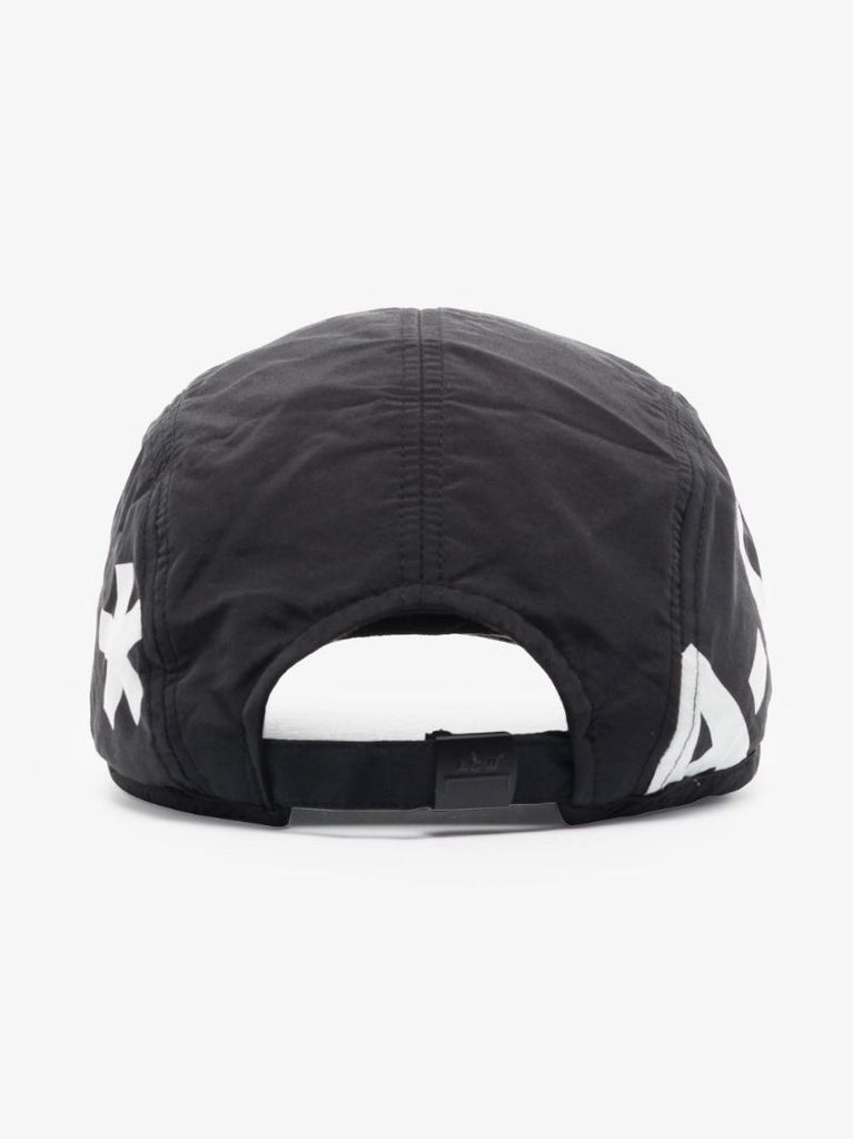 Black Overset Logo Baseball Cap