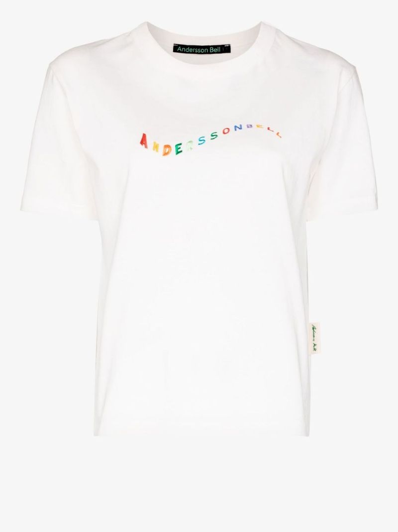Logo Embroidered Cotton T-shirt