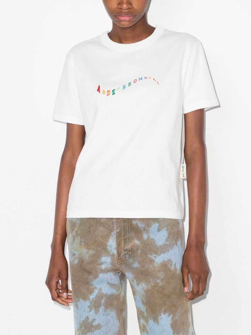 Logo Embroidered Cotton T-shirt