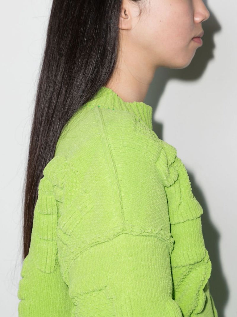 Green Logo-jacquard Sweater