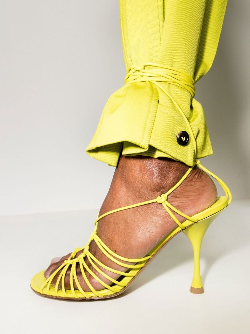 Green Dot 100 Leather Sandals