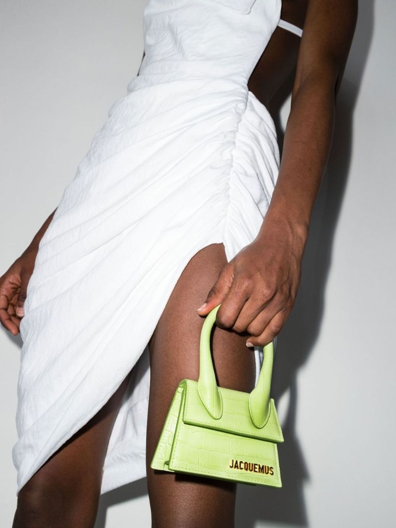 Green Le Chiquito Mock Croc Leather Mini Bag